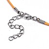 Waxed Cotton Cord Necklace Making LS-MAK-S034-023-4