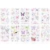 10 Sheets Water Proof Removable Temporary Tattoos Stickers STIC-Z003-01-1