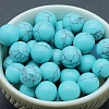 Synthetic Turquoise Crystal Ball PW-WG45243-20-1