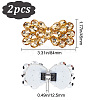 2Pcs Alloy Rhinestone Shoe Decorations AJEW-FG0002-87A-2