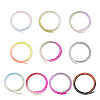  10 Strands 10 Colors Transparent Gradient Color Glass Beads Strands GLAA-TA0001-56-11