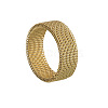 Stainless Steel Braided Mesh Finger Rings for Women Men WG8C54F-18-2