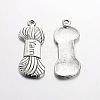 Tibetan Style Alloy Pendants TIBEP-3229-AS-RS-1