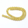 Natural Yellow Apatite Beads Strands G-I206-31-8mm-2