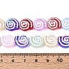 Half Baking Paint Transparent Glass Enamel Beads Strands GLAA-N061-03-4