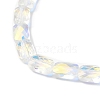 Transparent Electroplate Glass Beads Strands EGLA-I017-03-AB05-3
