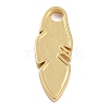 Golden Plated Brass Enamel Pendants KK-P197-15G-4