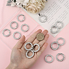 16Pcs Alloy Rhinestone Spring Gate Rings FIND-SP0004-52B-4