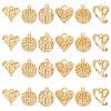24Pcs 6 Style Alloy Pendants FIND-BC0001-97-1