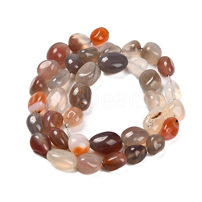 Natural South Red Agate Beads Strands G-P568-C15-01-1