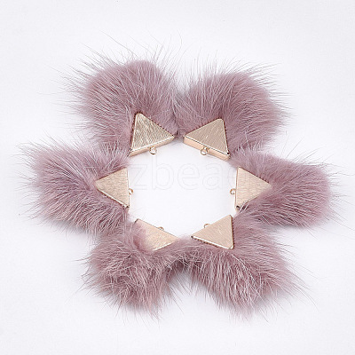 Faux Mink Fur Tassel Pendant Decorations FIND-S302-05H-1
