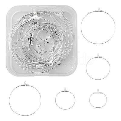 20Pcs 5 Size 304 Stainless Steel Pendants STAS-LS0001-12S-1