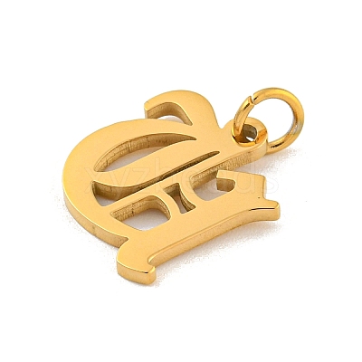 Ion Plating(IP) 304 Stainless Steel Charms STAS-I010-01G-U-1