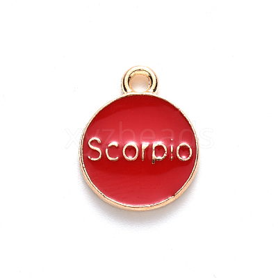 Alloy Enamel Pendants ENAM-S124-01A-07L-1