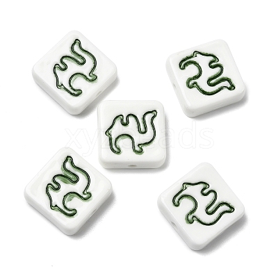 Handmade Porcelain Beads PORC-Z004-02D-1