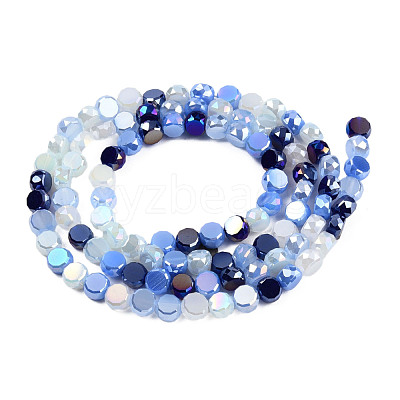 Electroplate Glass Beads Strands EGLA-N002-40A-02-1
