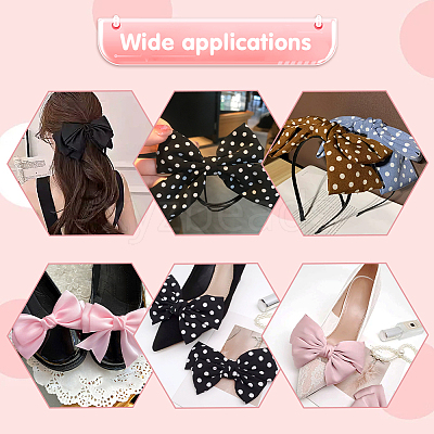 4Pcs 2 Styles Polyester Shoe Charms AJEW-PH0012-17-1