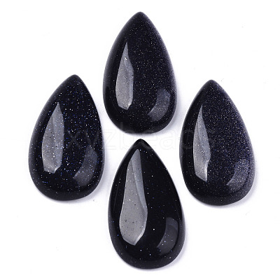 Synthetic Blue Goldstone Cabochons G-N326-72L-1