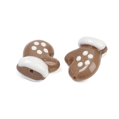 Baking Paint Glass Enamel Beads LAMP-R004-07H-1