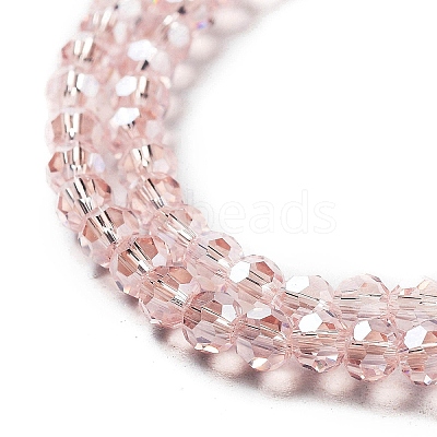 Electroplate Transparent Glass Beads Strands EGLA-A035-T3mm-A20-1
