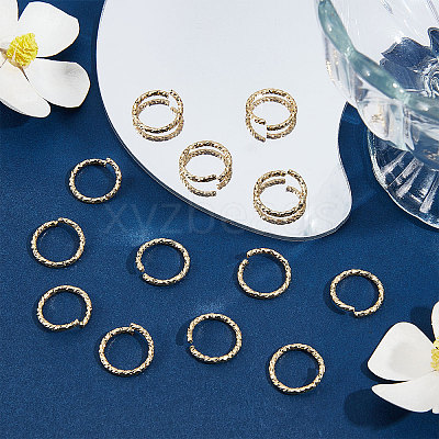 30Pcs Brass Open Jump Rings KK-BBC0004-38-1