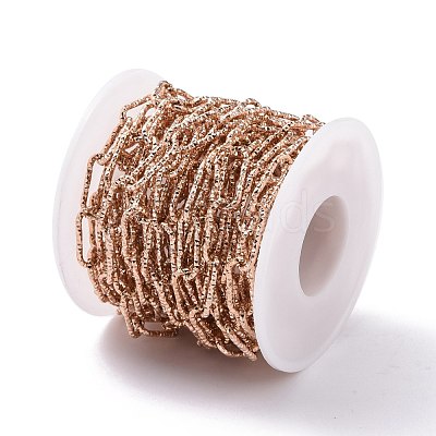 304 Stainless Steel Paperclip Chains CHS-A007-01RG-1