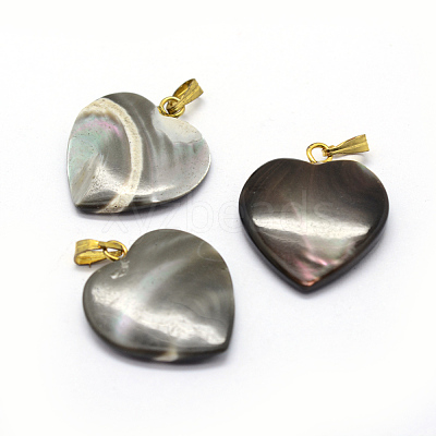Shell Pendants SSHEL-E564-23B-G-1