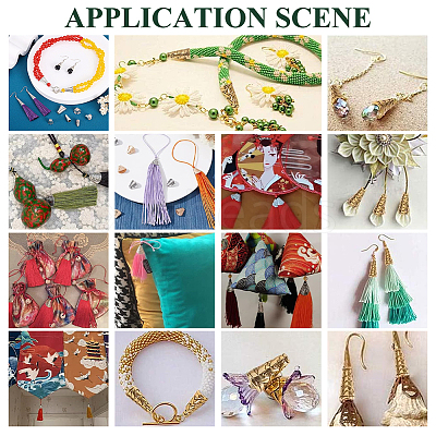 210Pcs 7 Styles Tibetan Style Alloy Bead Cap & Cone FIND-UN0015-64-1