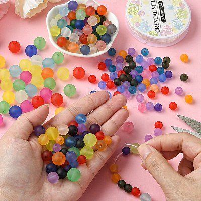 Transparent Acrylic Beads FACR-YW0001-05B-1