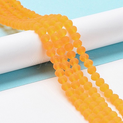Transparent Glass Beads Strands EGLA-A034-T6mm-MD05-1