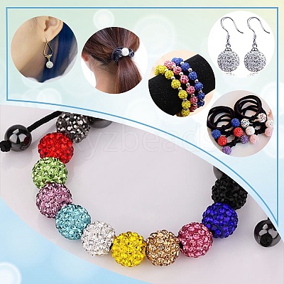 Pave Disco Ball Beads RB-Q195-14mm-001-1