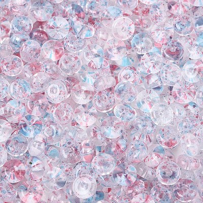 Baking Paint Transparent Glass Beads DGLA-T004-07C-1