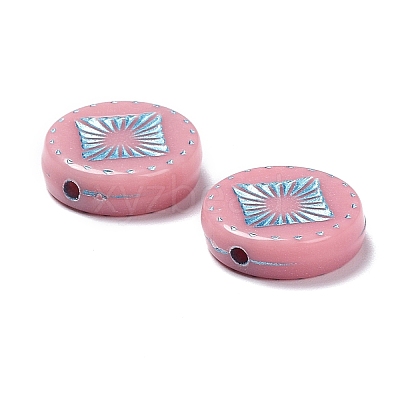 Opaque Acrylic Beads LS-OACR-G016-07J-1