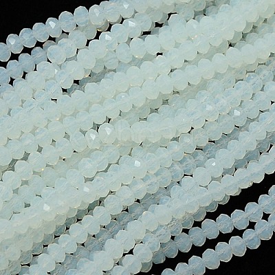 Crystal Glass Rondelle Beads Strands EGLA-F049C-04-1