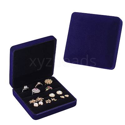 Velvet Jewelry Box VBOX-WH0012-03B-1