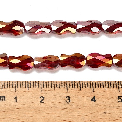 Electroplate Glass Beads Strands EGLA-P066-01A-AB11-1