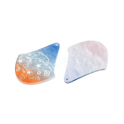 Printed Acrylic Pendants OACR-T028-02A-1