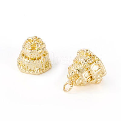 2 Pcs Brass Pendants KK-TA0003-11G-1