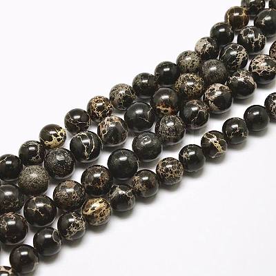Round Natural Imperial Jasper Beads G-I122-4mm-11-1