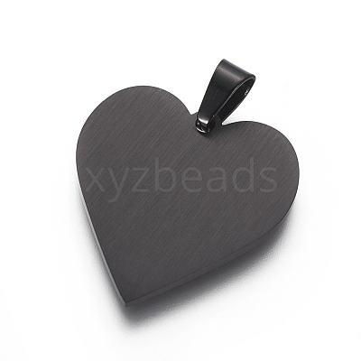 304 Stainless Steel Stamping Blank Tag Pendants STAS-F213-02B-1