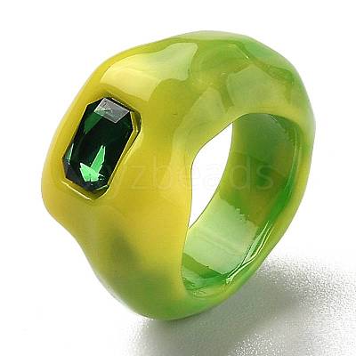 Resin Finger Rings X-RJEW-Z007-05B-1