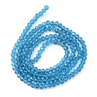 Transparent Glass Beads Strands GLAA-R135-2mm-19-1
