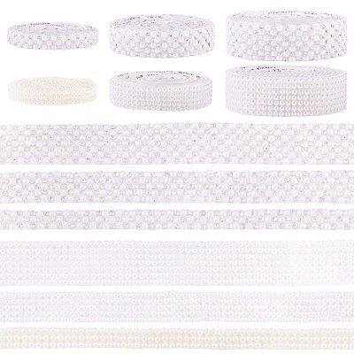 6Pcs Self Adhesive Resin Rhinestone & Plastic Tape DIY-TA0011-68-1