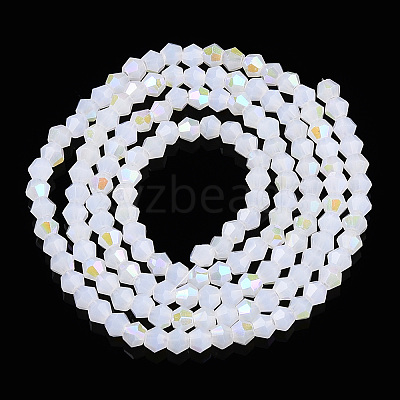 Imitation Jade Electroplate Glass Beads Strands LS-EGLA-A039-J2mm-L06-1