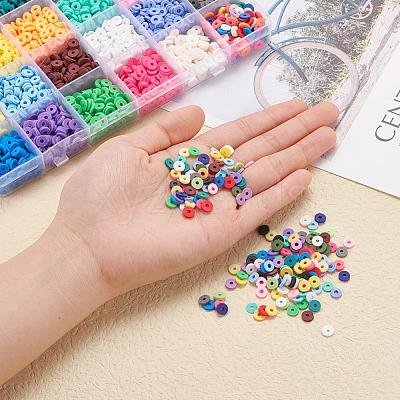 4224Pcs 24 Colors Handmade Polymer Clay Beads CLAY-YW0001-16-1
