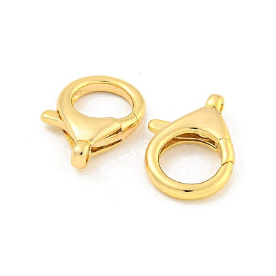 Brass Lobster Claw Clasps KK-K382-03C-G-1