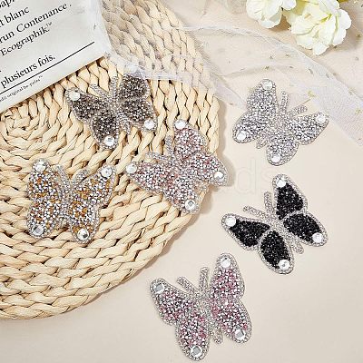 Butterfly Rhinestone Patches DIY-FG0001-36-1
