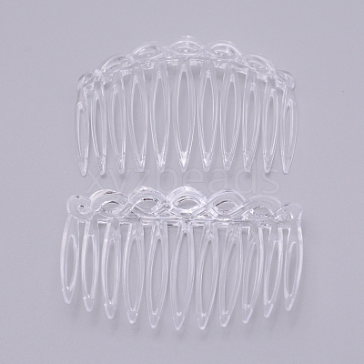 Plastic Twist Comb Hair Clip Combs OHAR-WH0018-01D-1