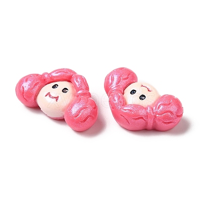 Opaque Resin Cabochons CRES-M017-02F-1
