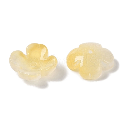Baking Paint Glass Bead Caps GLAA-S202-04F-1